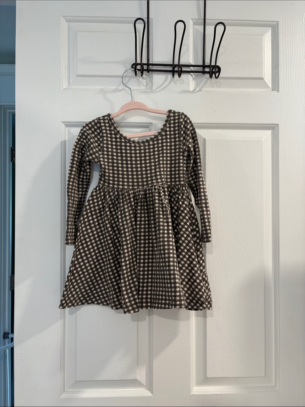 Jamie Kay Mini Gingham Bistre tallulah Long-Sleeve Dress